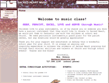 Tablet Screenshot of music.shsaints.org
